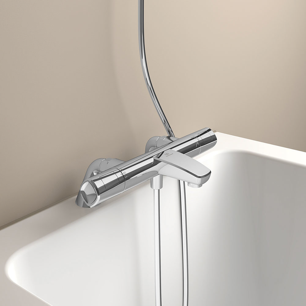 Ideal Standard Ceratherm T100 Exposed Thermostatic Deck Mounted Bath