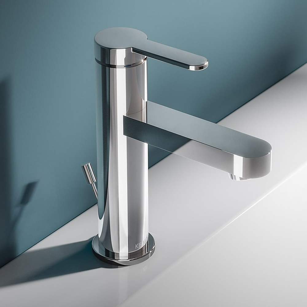 Keuco Ixmo Flat Single Lever Basin Mixer With Pop Up Waste Chrome