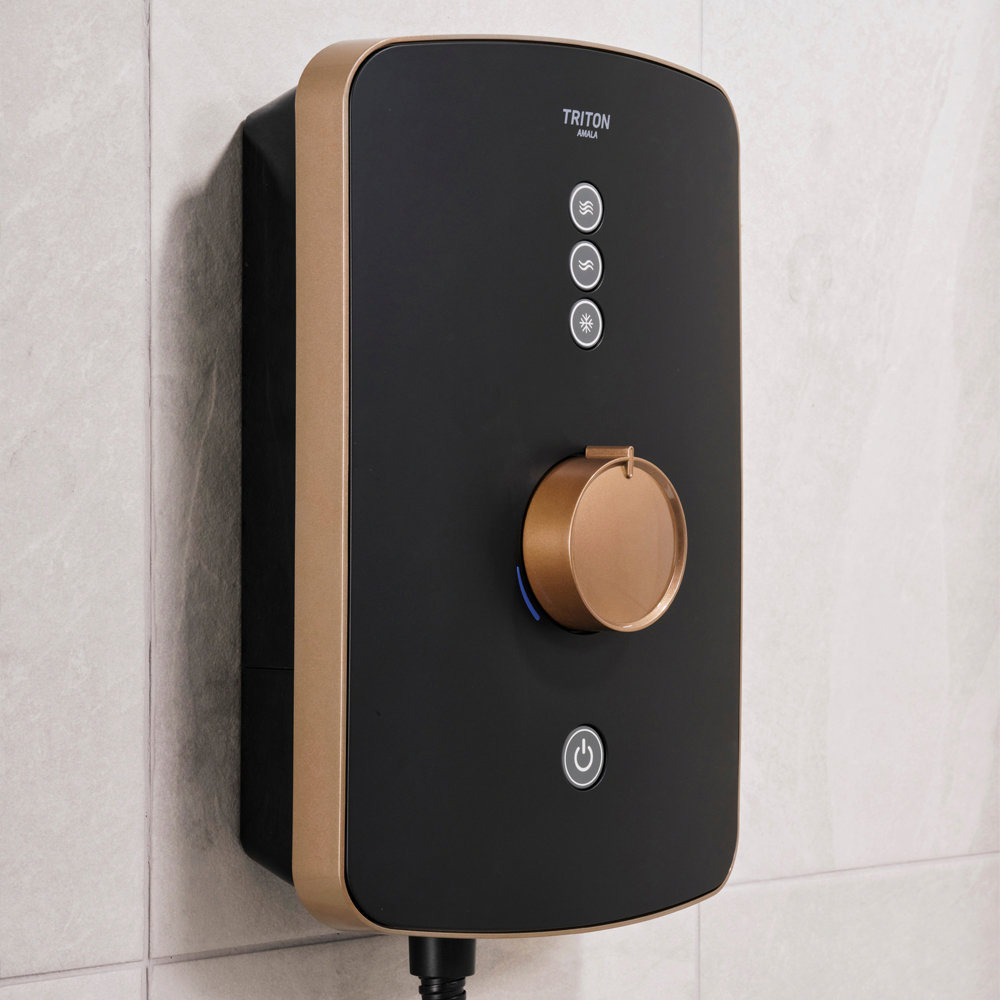 Triton Amala 8 5kw Electric Shower Black Copper REAMA89