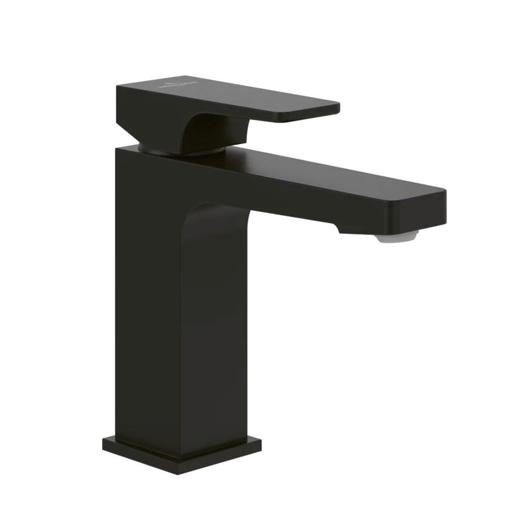 Villeroy And Boch Architectura Modern Matt Black Square Single Lever