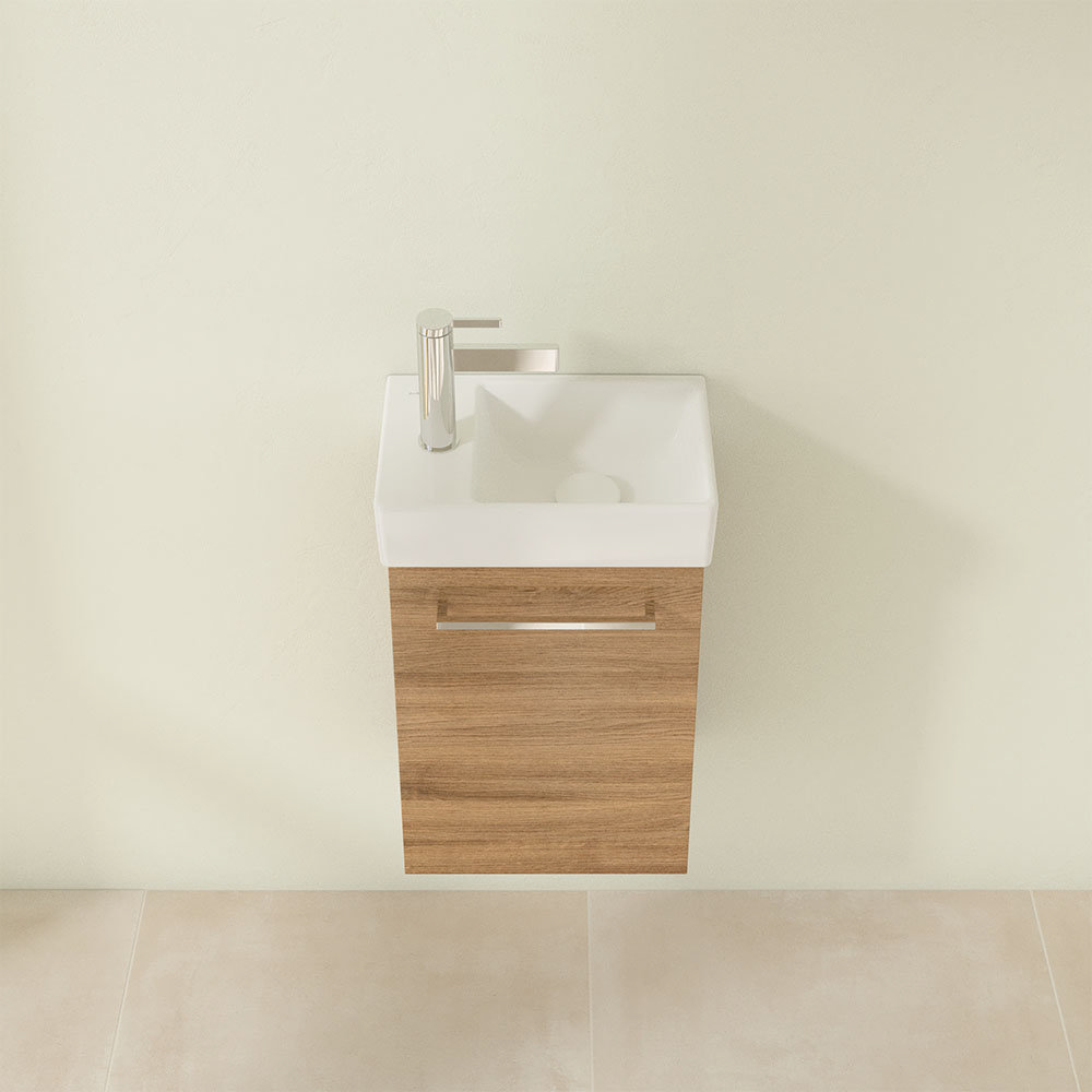 Villeroy And Boch Avento Oak Kansas 360mm Wall Hung Vanity Unit With