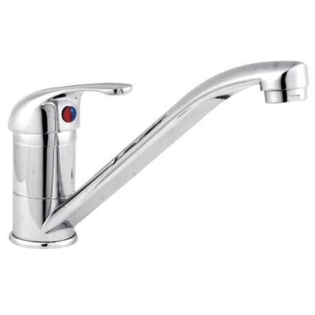 Contemporary Kitchen Tap with Swivel Spout - Chrome - DTY306