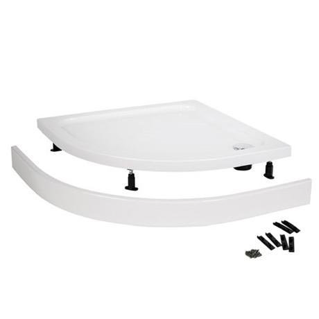 Easy Plumb Shower Tray Panel and Leg Set (1200 x 900 Curved Panel) - LEGD