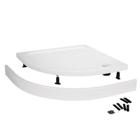 Easy Plumb Shower Tray Panel and Leg Set (900 x 900 Curved Panel) - LEGB