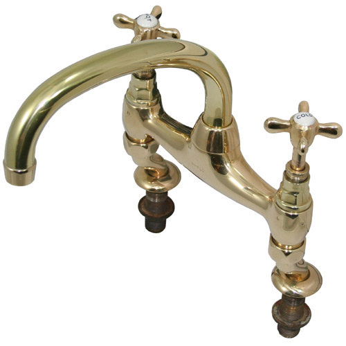 Original Brass Kitchen Mixer at Victorian Plumbing UK