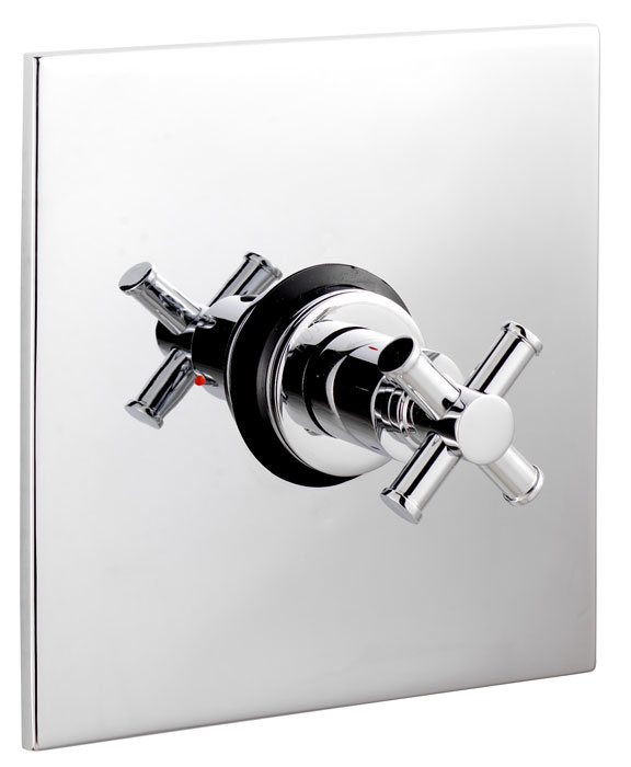 Maine/Sequential Concealed Therm Shower Valve Square Plate at Victorian