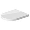 Duravit ME by Stark Compact Soft Close Toilet Seat - White Alpin - 0020190000 profile small image view 1 