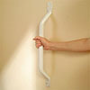 AKW 1200 Series White Flat End Straight Stainless Steel Grab Rail profile small image view 1 