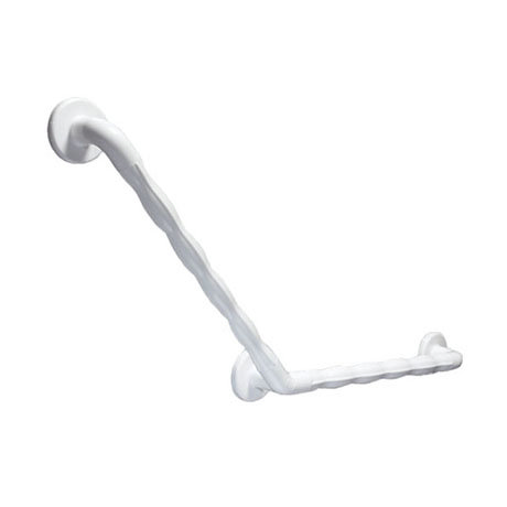 AKW 1600 Series White 135° Natural Grip Plastic Grab Rail