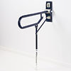 AKW Fold-Up Toilet Support Grab Rail with Adjustable Leg - Dark Blue profile small image view 1 