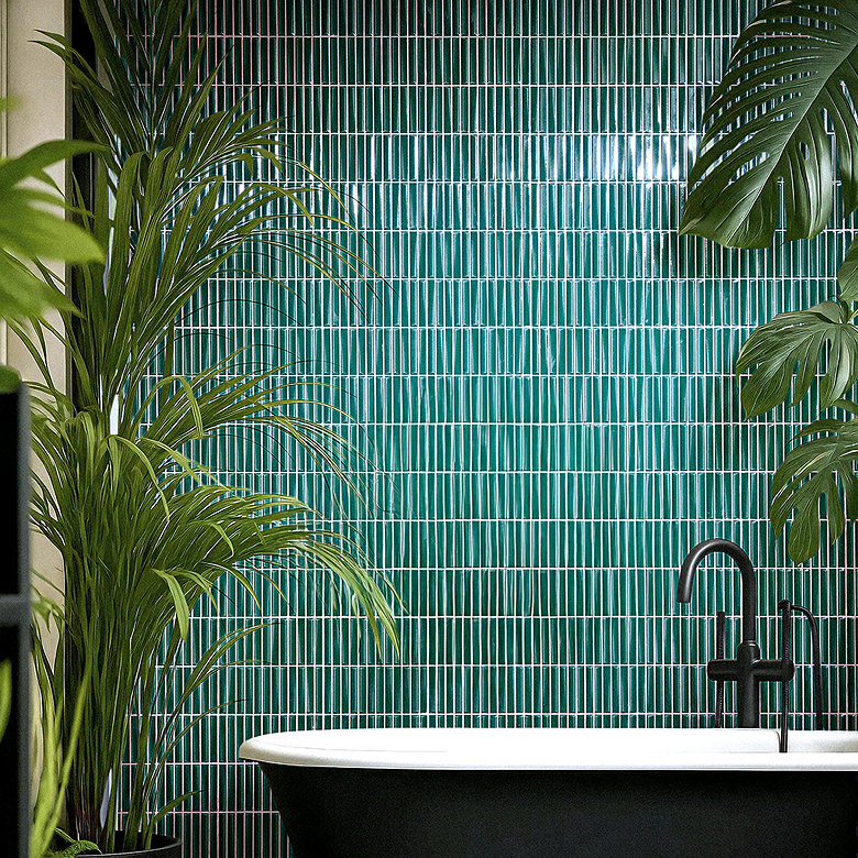 small kit kat textured blue wall tiles