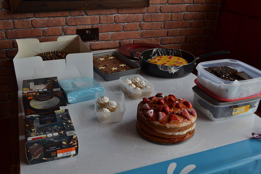 Table full of cakes | VP's Bake Off - Claire House Children's Hospice