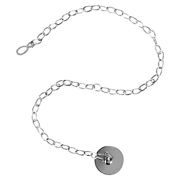 1 3/4&quot; Chrome Plated Brass Bath Plug With 18&quot; Chain