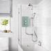 Mira Azora Dual 9.8 KW Electric Shower - Frosted Glass - 1.1634.156 profile small image view 3 
