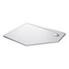 Mira Flight Low Offset Pentagon Shower Tray 1200 x 900mm profile small image view 1 