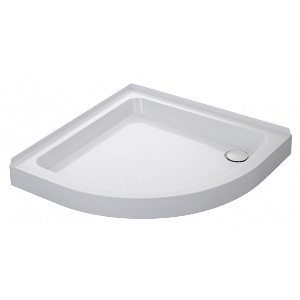 Mira Flight 900 x 900mm Quadrant Shower Tray with 2 Upstands & Waste