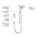 Mira - Vision BIV Rear Fed Pumped Digital Thermostatic Shower Mixer - White & Chrome profile small image view 6 