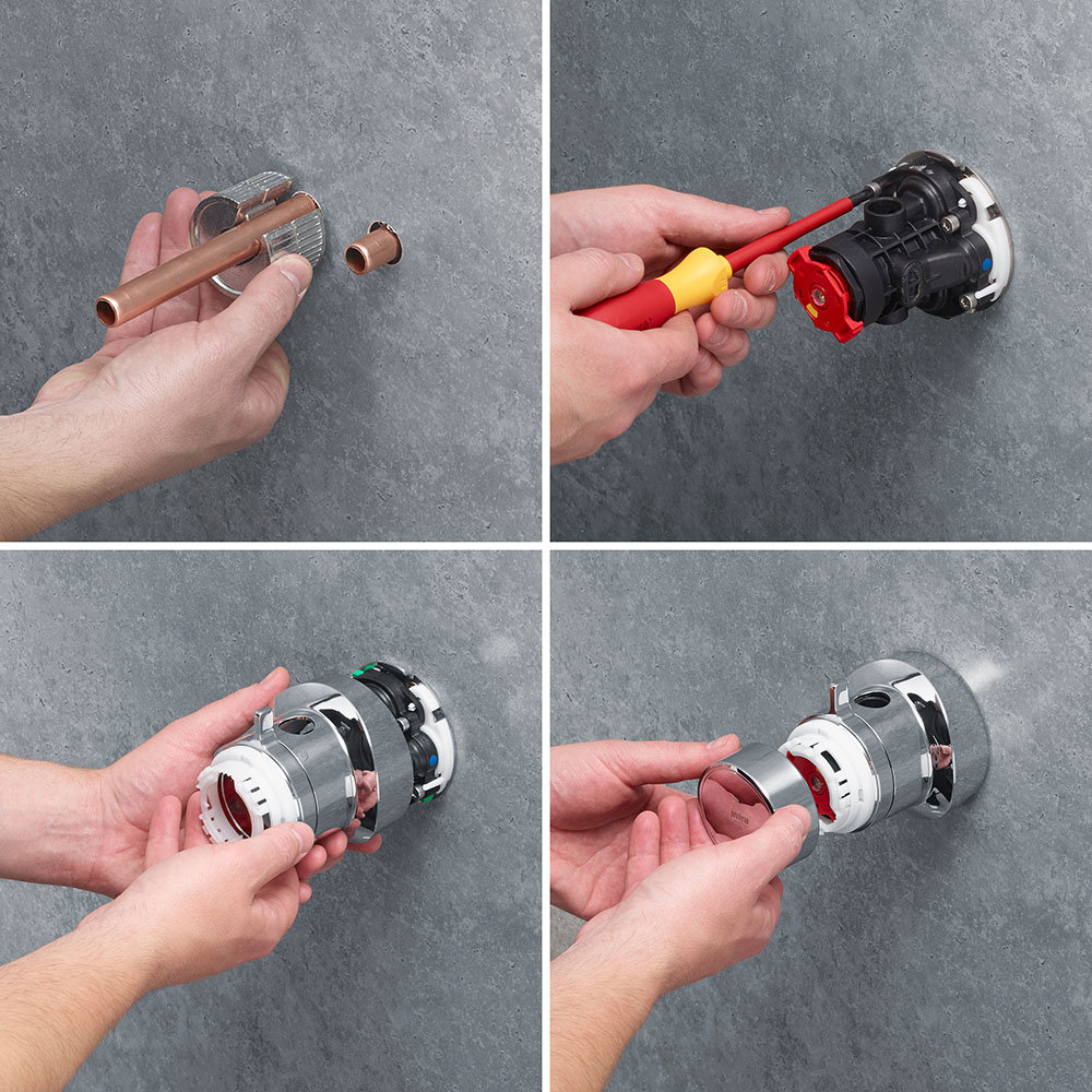 Mira Minimal Dual Outlet Thermostatic Mixer Shower 1.1943.002