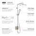 Mira Opero Dual Brushed Nickel Thermostatic Mixer Shower - 1.1944.005 profile small image view 2 