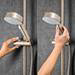 Mira Opero Dual Brushed Nickel Thermostatic Mixer Shower - 1.1944.005 profile small image view 6 
