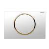 Geberit Sigma 10 White + Gold Flush Plate for UP320/UP720 Cistern - 115.758.KK.5 profile small image view 1 