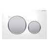 Geberit Sigma 20 White + Matt Chrome Flush Plate for UP320/UP720 Cistern - 115.882.KL.1 profile small image view 1 