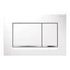 Geberit Sigma30 Dual Flush Plate - White/Gloss Chrome/White - 115.883.KJ.1 profile small image view 1 