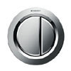 Geberit Dual Flush Pneumatic Flush Button - Gloss Chrome - 116.050.21.1 profile small image view 1 