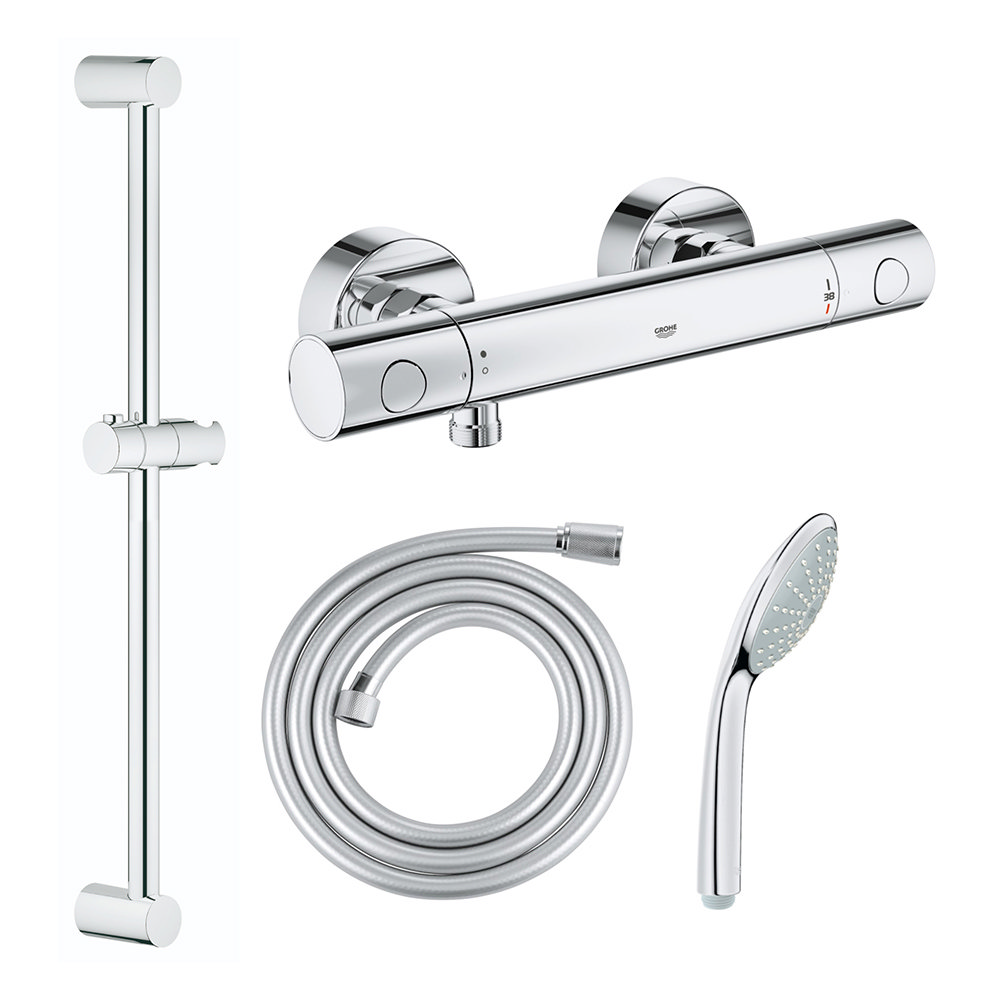 Grohe G800 Thermostatic Low Pressure Euphoria Shower Set Victorian