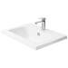 Miller - New York 60 Wall Hung Two Drawer Vanity Unit with Ceramic Basin - White profile small image view 2 