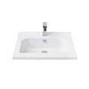 Miller - 610mm D-Shaped Bowl Ceramic Basin - 120W1 profile small image view 1 
