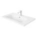 Miller - New York 80 Wall Hung Two Drawer Vanity Unit with Ceramic Basin - White profile small image view 2 