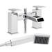 Flare Modern Bath Shower Mixer Tap + Shower Kit profile small image view 2 