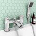 Venice Modern Geometric Bath Shower Mixer Tap + Shower Kit profile small image view 5 