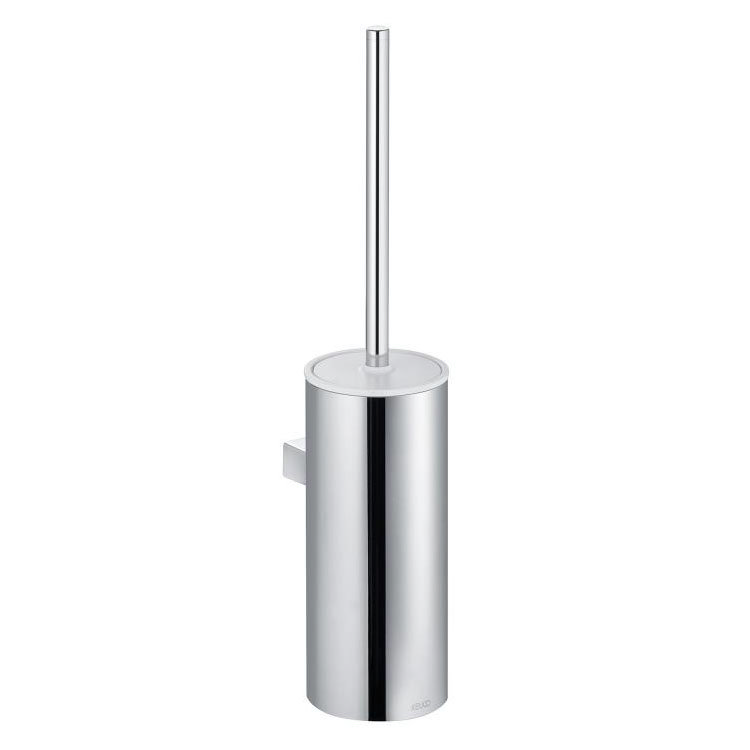 Keuco Moll Wall Mounted Toilet Brush & Holder Chrome/White