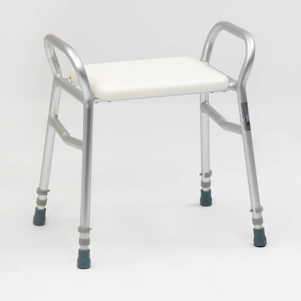 Drive DeVilbiss Bosworth Aluminium Shower Bench with Adjustable Height - 127ALU-30