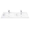 Miller - 1200mm Oval Bowl Double Ceramic Basin - 127W1 profile small image view 1 