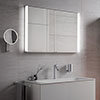 Keuco Royal Match 800mm Semi-Recessed LED Illuminated Mirror Cabinet profile small image view 1 