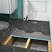 1200 x 900 Wet Room Walk In Rectangular Tray Former Kit (End Waste) profile small image view 3 