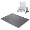 1200 x 900 Wet Room Walk In Rectangular Tray Former Kit (End Waste) profile small image view 1 