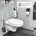 Tiger Urban Toilet Brush & Holder - Black profile small image view 2 