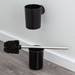 Tiger Tune Swivel Toilet Brush & Holder - Brushed Stainless Steel/Black profile small image view 6 