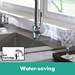 hansgrohe Cento XL Single Lever Kitchen Mixer with Pull Out Spray - 14803000 profile small image view 4 