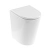 Britton Bathrooms Sphere Tall Rimless Back To Wall Pan + Soft Close Seat profile small image view 1 