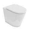 Britton Bathrooms Sphere Rimless Back To Wall Pan + Soft Close Seat profile small image view 1 