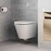 Britton Bathrooms Sphere Rimless Wall Hung Pan + Soft Close Seat profile small image view 4 