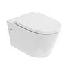 Britton Bathrooms Sphere Rimless Wall Hung Pan + Soft Close Seat profile small image view 1 