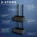 Tiger 2-Store Hanging Shower Rack - Black profile small image view 2 