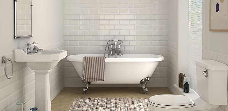 15 Brilliant White Bathroom Tile Ideas | Victorian Plumbing