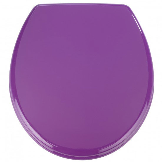 Wenko Prima MDF Toilet Seat - Purple - 152285100 at Victorian Plumbing UK